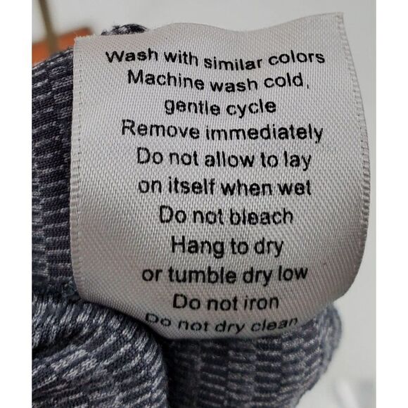 Mondetta Womens Pullover Long Sleeve High Neck Grey Striped Size Small - Picture 11 of 12